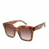 CIO Chic Rectangular Sunglasses In Brown Snake