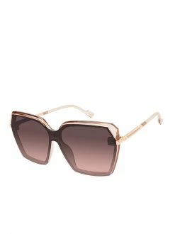 CIO Sophisticated Geometric Sunglasses In Rose