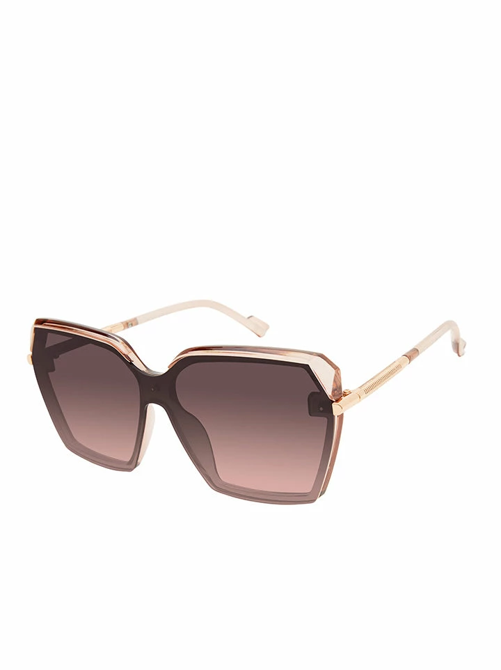CIO Sophisticated Geometric Sunglasses In Rose 1 CIO Sophisticated Geometric Sunglasses In Rose