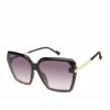 CIO Sophisticated Geometric Sunglasses In Black EYEWEAR