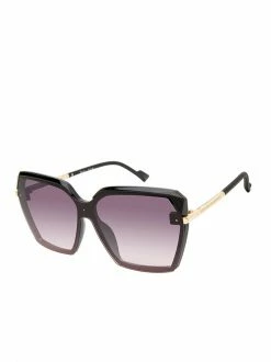 CIO Sophisticated Geometric Sunglasses In Black EYEWEAR