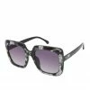 CIO Fashionable Square Sunglasses In Black Marble