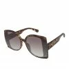 CIO EYEWEAR Bold Square Sunglasses In Tortoise