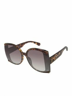 CIO EYEWEAR Bold Square Sunglasses In Tortoise