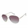 CIO Metal Pilot Aviator Sunglasses In Silver & Grey