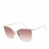 CIO EYEWEAR Oversized Metal Cat-Eye Sunglasses In Rose Gold