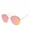 CIO EYEWEAR Refined Rounded Aviators In Rose Gold