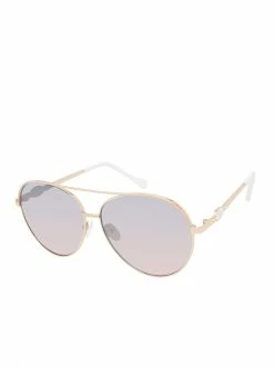 CIO EYEWEAR Distinctive Metal Aviators In Rose Gold