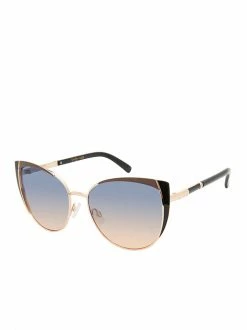 CIO Metal Cat-Eye Sunglasses With Enamel In Rose Gold