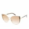 CIO Metal Cat-Eye Sunglasses With Enamel In Gold & Nude EYEWEAR