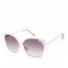 CIO Jeweled Metal Cat-Eye Sunglasses In Rose Gold