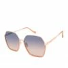 CIO Geometric Metal Sunglasses In Rose Gold EYEWEAR