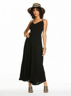 OJG Clia Cami Dress In Black