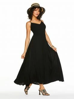 OJG Clia Cami Dress In Black