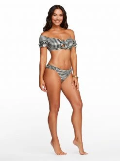 Amerex Countryside Side Shirred Hipster In Black