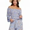 OJG Clothing Daniela Top In Amazon Floral Bel Air Blue