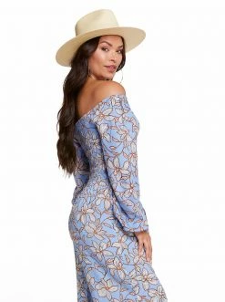 OJG Clothing Daniela Top In Amazon Floral Bel Air Blue