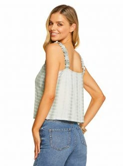 OJG New Arrivals Dany Tank In Blue Surf Tie Dye