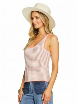 OJG Edith Tank In Blue Light Stripe