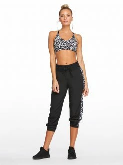 Rockfit Ella Woven Jogger In Black Wild Cat Clothing