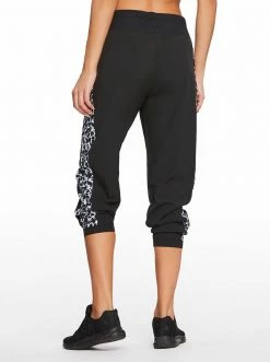 Rockfit Ella Woven Jogger In Black Wild Cat Clothing