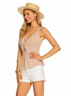 OJG Emerson Top In Gingham Stucco Clothing