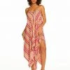 Amerex Escape To Pacific Lace Front Cover Up In Femme Stripe