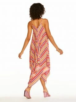 Amerex Escape To Pacific Lace Front Cover Up In Femme Stripe