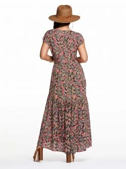 OJG Esther Maxi Dress In Garden Escape Clothing