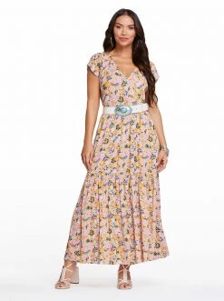 OJG Esther Maxi Dress In Whispered Forest New Arrivals