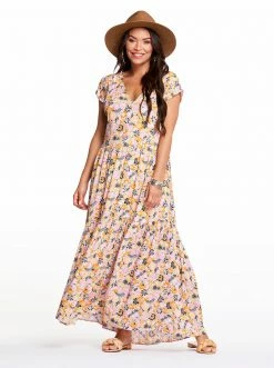 OJG Esther Maxi Dress In Whispered Forest New Arrivals