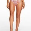 Amerex Flower Child High Waisted Bottom In Mandarin Swim