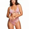 Amerex Flower Child Tie Front D-Bra In Mandarin