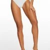 Amerex Swim Flower Power High Waisted Bottom In White