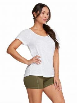 Rockfit Flow Top In White Clothing
