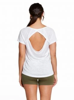Rockfit Flow Top In White Clothing