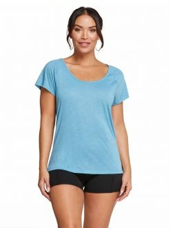 Rockfit Clothing Flow Top In Adriatic Blue