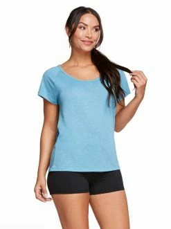 Rockfit Clothing Flow Top In Adriatic Blue