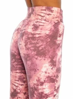 Rockfit Riley Jogger In Tea Rose Tie Dye Swirl Clothing