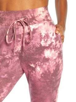 Rockfit Riley Jogger In Tea Rose Tie Dye Swirl Clothing