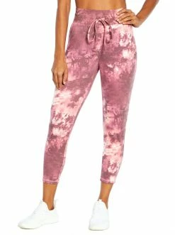Rockfit Riley Jogger In Tea Rose Tie Dye Swirl Clothing