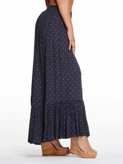 OJG Clothing Genevieve Skirt In Charcaol Dot