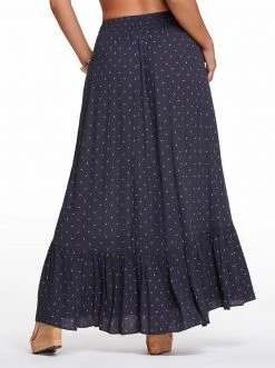 OJG Clothing Genevieve Skirt In Charcaol Dot