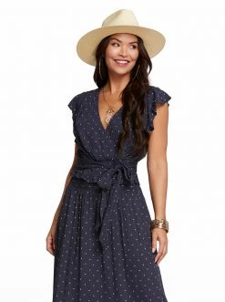 OJG Clothing Geri Top In Charcoal Dot