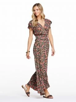 OJG Clothing Geri Top In Garden Escape