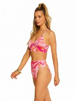 Amerex New Arrivals Good Vibrations Cropped Cami In Femme Multi