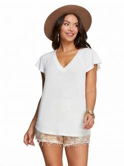 OJG Clothing Gracie Tee In Gardenia