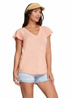 OJG New Arrivals Gracie Tee In Orange Ochre