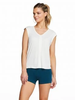 Rockfit Clothing Hattie Tee In Egret