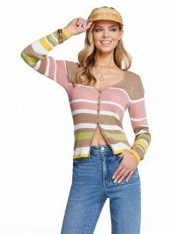 OJG Hollie Sweater In Canterelle Stripe